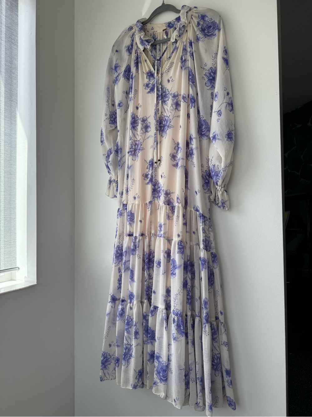 Free people feeling groovy vintage ivory maxi dress